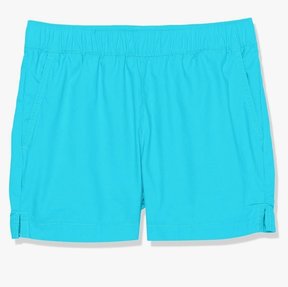 Columbia Girls Washed Out Shorts Pockets Blue Hiking Size XL